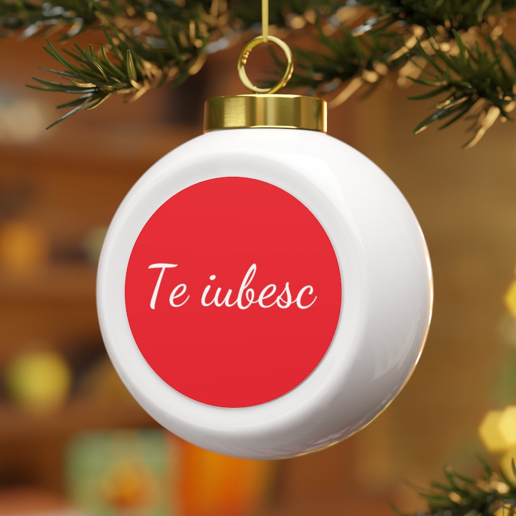 Beautiful Message Christmas Ball Ornament