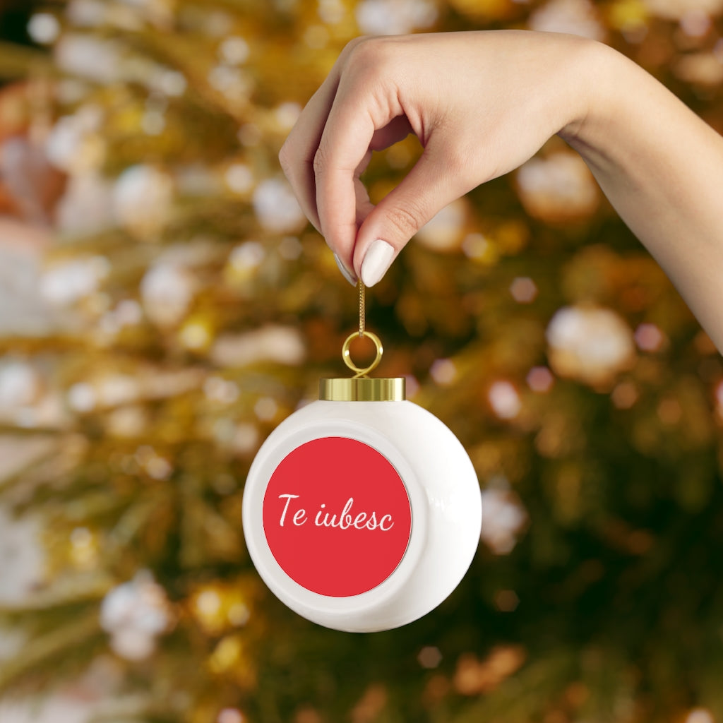 Beautiful Message Christmas Ball Ornament